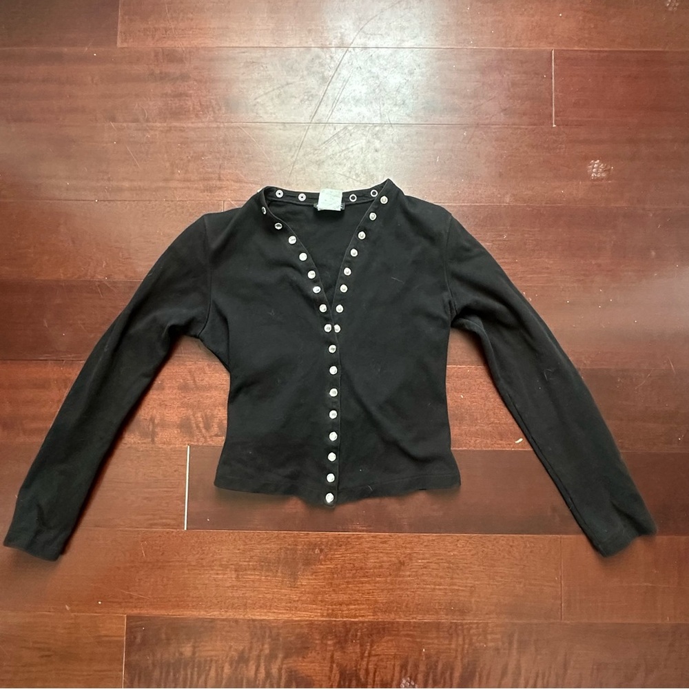 Vintage 90s Agnes B Snap Button Cardigan